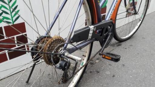 買い物自転車 UVER & LULU 26インチ 6段変速 レッド 配送無料