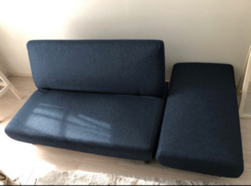 超美品】2人掛け 合皮ソファ (Nシールド ステイン2KD) 引き取り希望 N