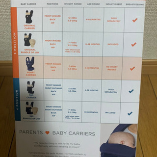 美品 エルゴ アダプト ウエストベルト・収納・よだれカバー付き