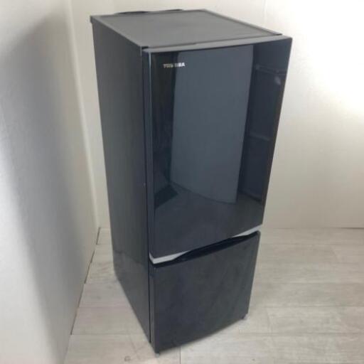 中古 高年式 東芝 153L 2ドア冷蔵庫 自動霜取りファン式 GR-M15BS-K 2018年製 ブラック 単身用 一人暮らし用 新生活家電 大きい 6ヶ月保証付き