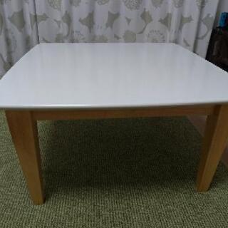 【値下げ】ローテーブル　白　木製　センターテーブル