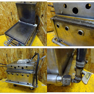 (4717-0)RINNAI リンナイ 両面プレス式 イカ焼き器 TYPE R-402-2 都市ガス用 業務用 厨房機器 飲食店 店舗