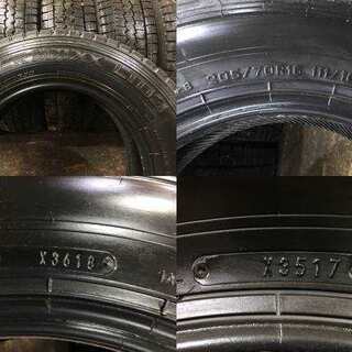 DUNLOP WINTER MAXX LT03 205/70R16 111/109L LT 16インチ トラックタイヤ 6本 2017～2018年製 (TE281) クレジットカード QR決済可能