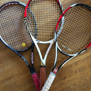 硬式テニスラケット 3本