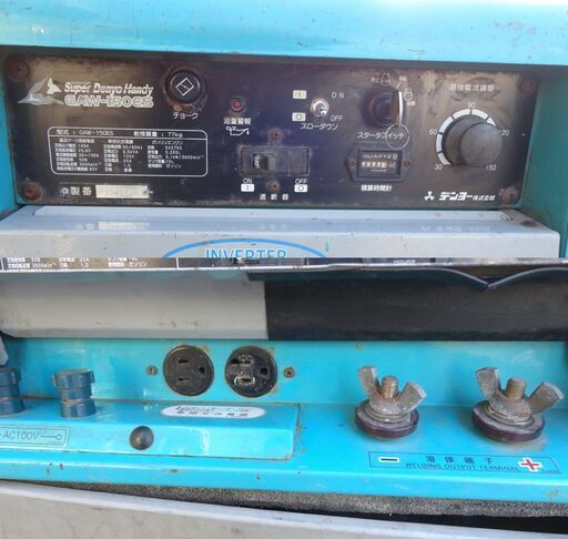 エンジン溶接機兼発電機 Denyo デンヨー GAW-150ES 起動確認済み 容量