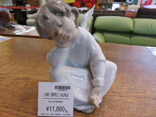 【店舗同時販売中】LLADRO/天使の考えごと/なんとかなるよ