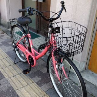Viaggio 26吋ファッションファミリーサイクル 外装6段/レッドxブラック