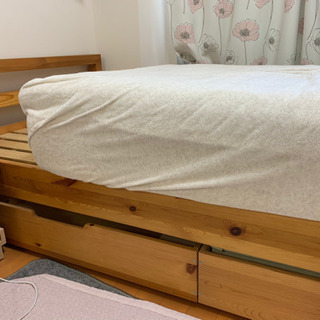 木製シングルベッド0円で差し上げます