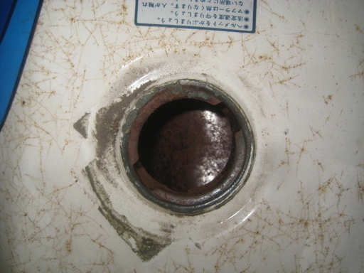 ヤマハ RZ350 取り外し タンク 現状 オブジェ ジャンク 中古品