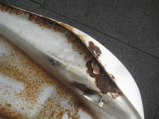 ヤマハ RZ350 取り外し タンク 現状 オブジェ ジャンク 中古品