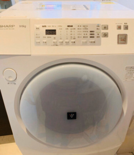 SHARPドラム式洗濯乾燥機　9キロ(受付終了)