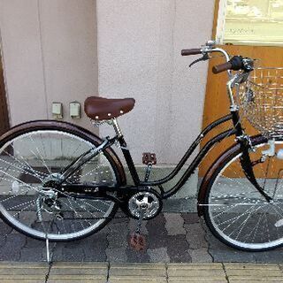 その他 Lietta Town 27吋ファッションタウンサイクル 外装6段/ブラック 