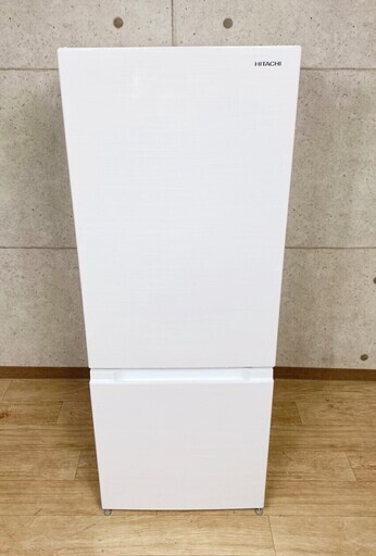 【美品】4*32 日立 HITACHI 2ドア 冷凍冷蔵庫 RL-154JA 154L 2019年製 右開き単身