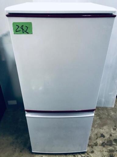 282番 SHARP✨ノンフロン冷凍冷蔵庫✨SJ-BK14Y-W‼️