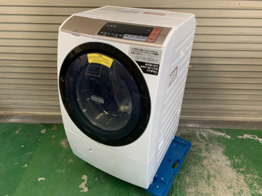 超美品 日立 ドラム式洗濯機 11kg 2018年製 右開き ブラウン BD-SV110