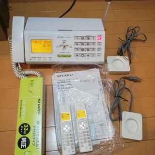 電話機　FAX付　子機２台　交換用インクリボン付