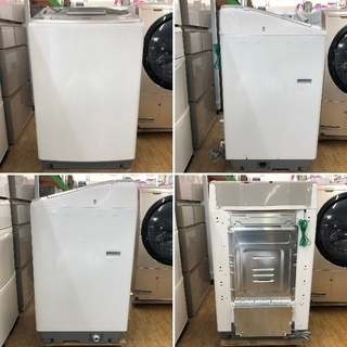 美品【 AQUA 】アクア 洗濯10.0㎏ 全自動洗濯機 ツインウォッシュ ツインパルセーター 槽自動おそうじ AQW-VW1000D