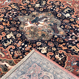 ベルギー製 100%ウール ウィルトン織 ペルシャ絨毯柄 350×250cm  