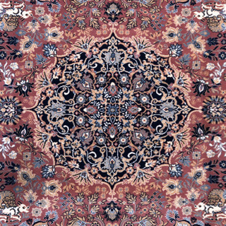 ベルギー製 100%ウール ウィルトン織 ペルシャ絨毯柄 350×250cm ②