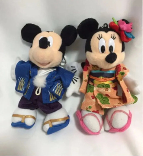 ミッキー ミニー 着物 和服ぬいぐるみバッジ 2体セット ぬいば キーホルダー Umoja 葛飾のおもちゃの中古あげます 譲ります ジモティーで不用品の処分