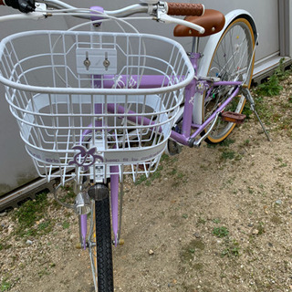 マハロ　自転車　26インチ　パープル　6段切替 マハロ 自転車 26インチ パープル 6段切替
