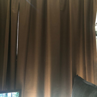一級遮光カーテン 100×178 茶色2枚
