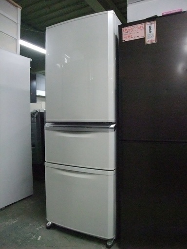 R0878) 三菱 MR-C34S-W 2011年製! 3ドア冷蔵庫 335L 店頭取引大歓迎♪