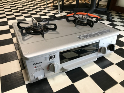 【リサイクルサービス八光　田上店　安心の1か月保証　配達・設置OK】パロマ IC-330SF-L-13A [ガステーブル LPガス用 左強火タイプ]