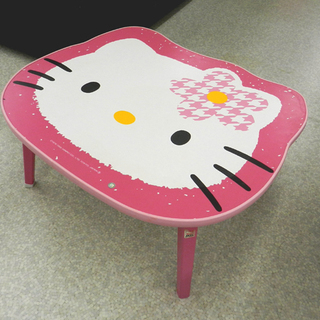 キティ ピンク ローテーブル 折りたたみテーブル kitty キ...