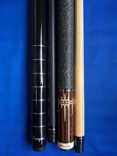 ビリヤードキュー、ケース・小物付き 取引完了 売れ筋 