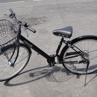 CHACLE(チャクル) 空気入れ不要! ノーパンク自転車 シティサイクル 27インチ 6段切替 CHN-CC276BE-SP