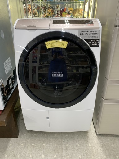日立　11kg　ドラム式洗濯乾燥機　BD-SV110CL　2019年