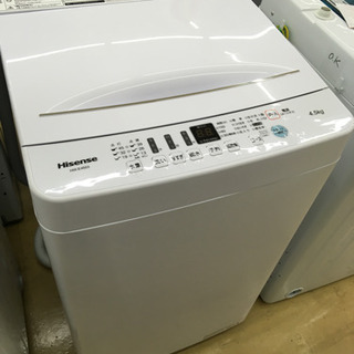 Hisense 風乾燥付き 4.5kg洗濯機 HW-E4503 ...