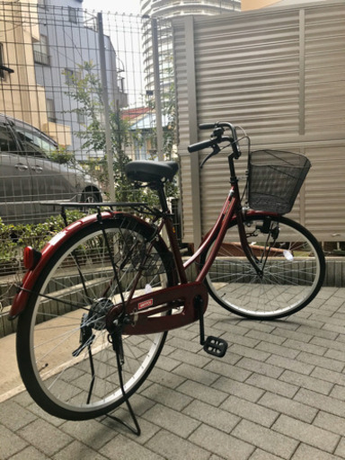 ほぼ新品！半額！26インチ自転車・子供同乗器取り付け可・保証書あり@京成曳舟