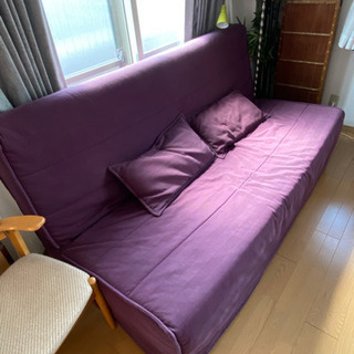 IKEA BALKARP ソファベッド　ダブルサイズ紫　4色あり