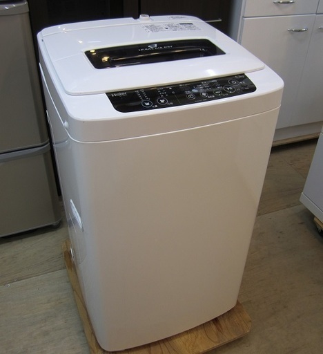 【販売終了しました。ありがとうございます。】Haier　4.2㎏　ステンレス槽　全自動洗濯機　JW-K42K　2015年製　中古品
