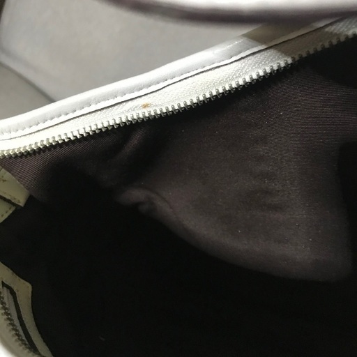 COACHコーチ白レザー×ミニシグネチャーワンショルダーバッグ (sips 