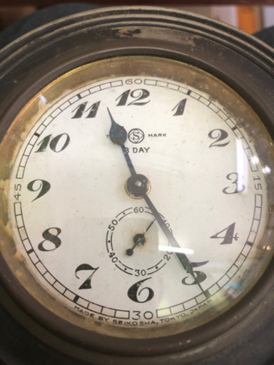 70年以上昔のSEIKO(精工舎)製造のネジ巻き式置き時計。 【公式通販】