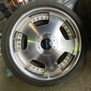 work  アルミ18インチ　　タイヤ付き