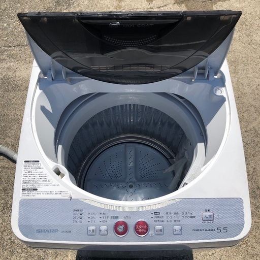 【配送無料】SHARP 5.5kg 洗濯機 ES-GE55K 2011年製