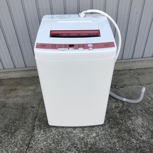 【AQUA】 アクア 洗濯機 AQW-KS60D 6kg 風乾燥 2016年製