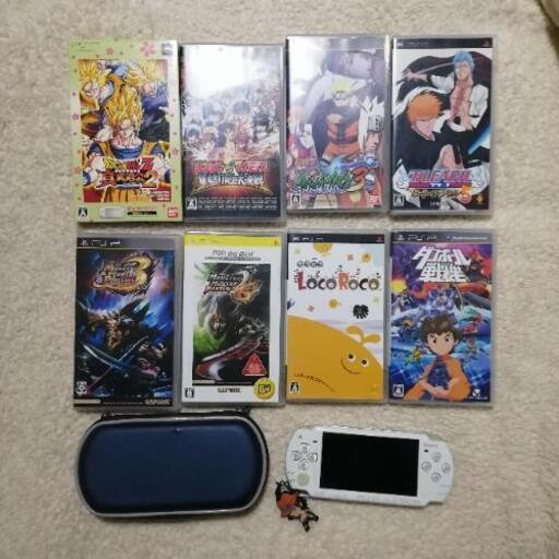 psp 本体 ソフト4本付き PlayStation Portable - 【かつ】PSP本体、PSP