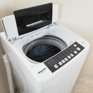 中古 全自動洗濯機 送風乾燥 5.5kg ハイセンス 2017年製造 槽洗浄コース