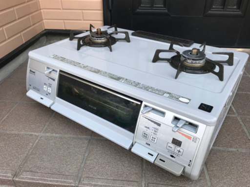 リンナイ Rinnai KGM62VT-TGR/LP [ガステーブル(プロパンガス用 右強火タイプ) グリル調理タイマー付き]
