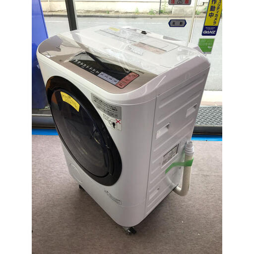 【最大90日補償】HITACHI ドラム式洗濯乾燥機 BD-NX120BR 2017