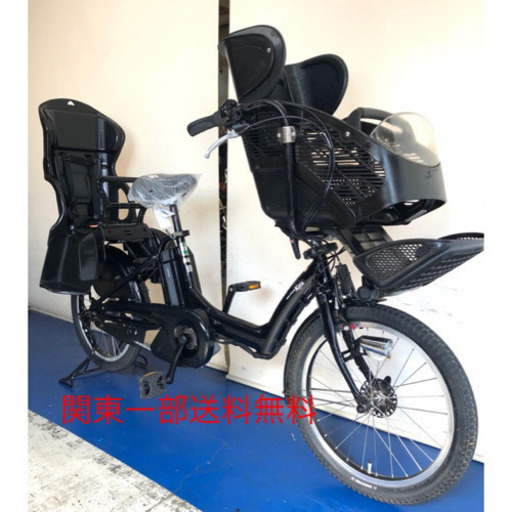 ヤマハ　パスキッスミニ　20インチ 3人乗り 8.9ah 黒　電動自転車　電動アシスト