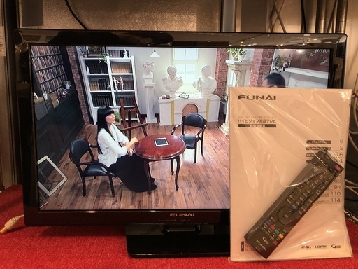中古品　2017年製　FUNAI　24型液晶カラーテレビ