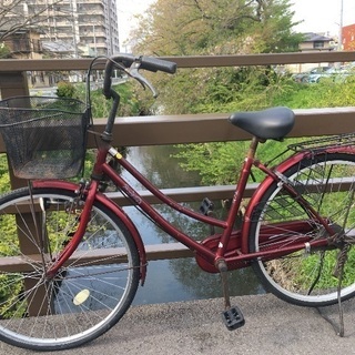 (chariyoshy 出品)26インチ自転車　赤色