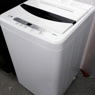 配達設置🚚　洗濯機　人気のブラックパネル　6キロ