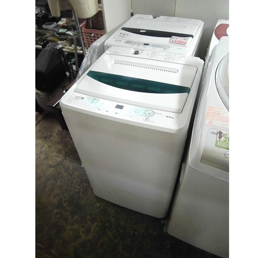 札幌 美品 2017年製 4.5kg 全自動洗濯機 YWM-T45A1 ハーブリラックス 高年式 一人暮らし 新生活 単身者 家電 本郷通店